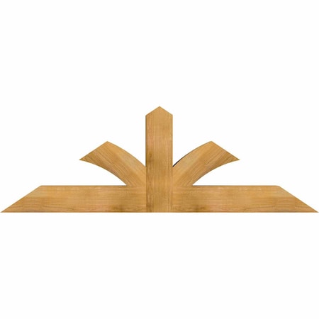 Ekena Millwork Richland Rough Sawn Timber Gable Bracket, Western Red Cedar, 72"W x 24"H x 6"D x 6"F, 8/12 Pitch GBW072X24X0606RIC00RWR